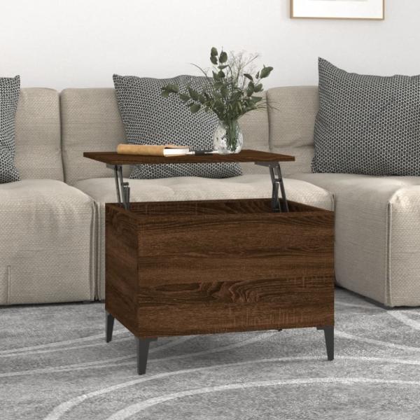 vidaXL Couchtisch Braun Eichen-Optik 60x44,5x45 cm Holzwerkstoff 819579