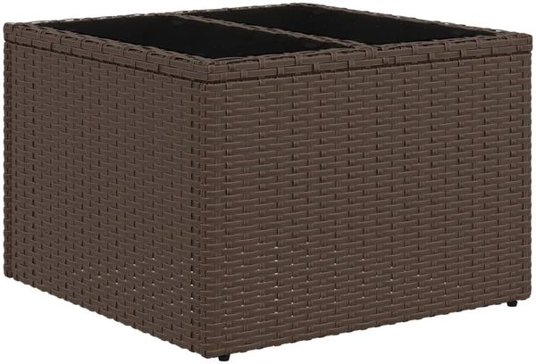 vidaXL 6-tlg. Garten-Sofagarnitur mit Kissen Braun Poly Rattan 3221342 Bild 6