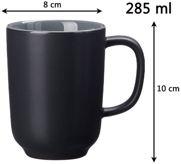Ritzenhoff & Breker JASPER Kaffeebecher 285 ml 4er Set schwarz Bild 2