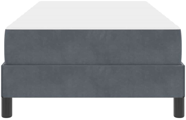 vidaXL Boxspringbett mit Matratze Dunkelgrau 90 x 190 cm Stoff 3398660 Bild 5