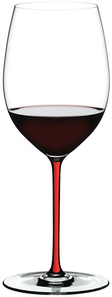 RIEDEL 4900/0R FATTO A MANO Cabernet / Merlot Weinglas - Stiel ROT Bild 3