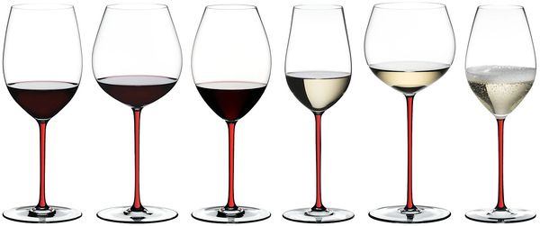 RIEDEL 4900/0R FATTO A MANO Cabernet / Merlot Weinglas - Stiel ROT Bild 4