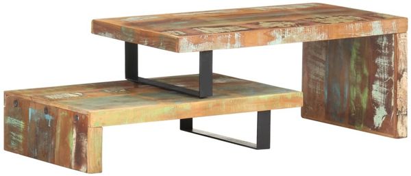 vidaXL 2-tlg. Couchtisch-Set Recyceltes Massivholz 320393