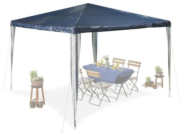 Dunkelblauer Pavillon 3x3 m