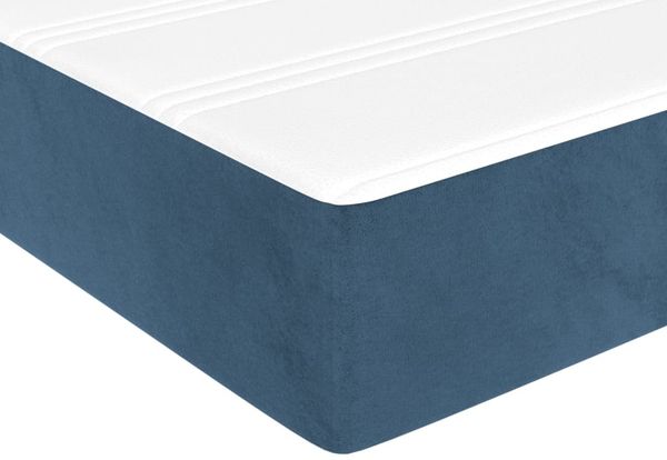 vidaXL Taschenfederkernmatratze Mittel Dunkelblau 80x200x20 cm Samt 347692 Bild 5