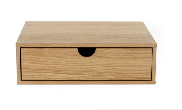 Woodman Nachttisch, Holzfurnier aus Eiche
