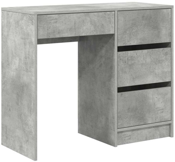 vidaXL Schreibtisch Beton Grau 90 x 37,5 x 75 cm Holzwerkstoff 869493