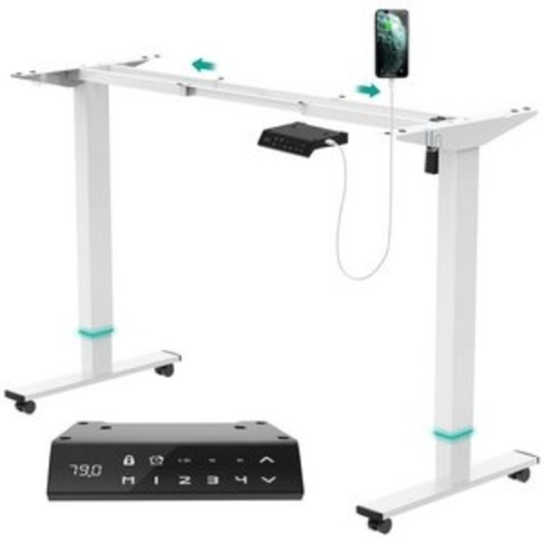 HOMALL Tischgestell Elektrisch Tischgestell 2X Teleskop Höhenverstellbarer Schreibtisch Bild 6