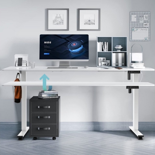 HOMALL Tischgestell Elektrisch Tischgestell 2X Teleskop Höhenverstellbarer Schreibtisch Bild 2