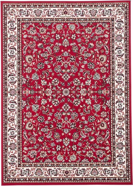 Pergamon Orientteppich Orient Teppich Trendline Rot Bordüre, Rechteckig, Höhe: 8 mm