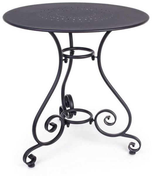 Natur24 Gartentisch Etienne Tisch Aluminium Anthrazit 70 x 70 x 72 cm