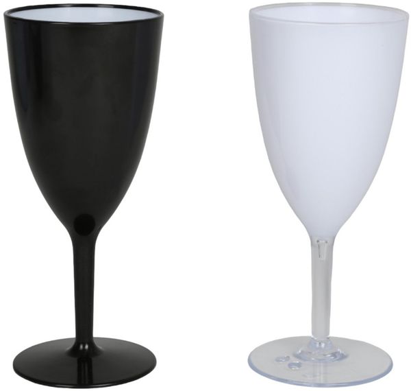 12x Glas Kunststoff Gläser Becher Wein Getränke Geschirr Trinken Camping Boot