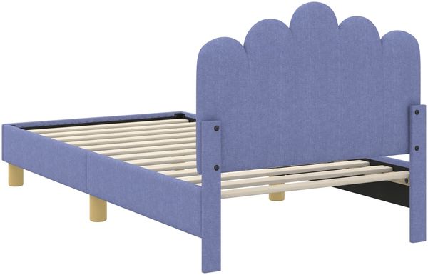 vidaXL Kinderbettgestell mit Kopfteil Jeans blau 80 x 160 cm Stoff 42011048 Bild 7