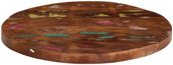 vidaXL Tischplatte Ø 50x2,5 cm Rund Altholz Massiv 370021 Bild 3