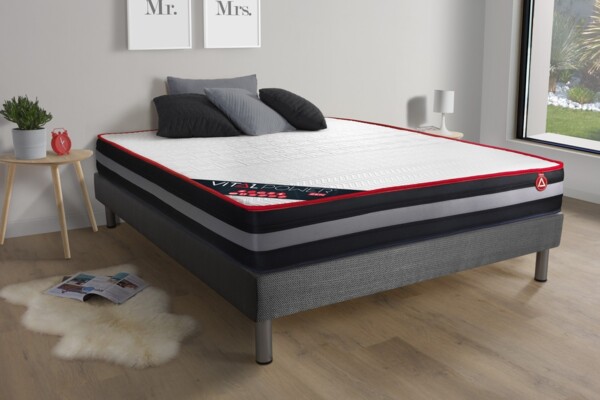 VITALPOWER ZEN matratze 135x200 cm + Bettgestell mit lattenrost, Härtegrad 4, Rückstellschaum, Höhe : 23 cm Bild 2