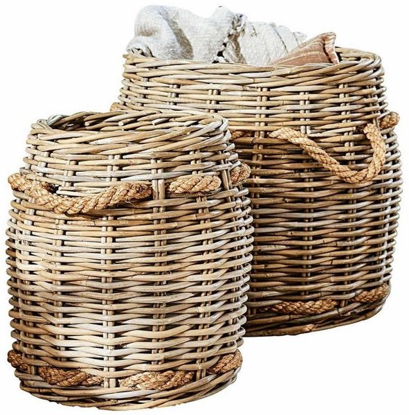 Mirabeau Dekokorb Korb 2er Set Tauri braun (2er Set, 2er Set)