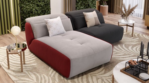 Sofanella Ecksofa MODICA Eckcouch Stoff Stoffcouch in Grün M: 188 Breite x 108 Tiefe Bild 2