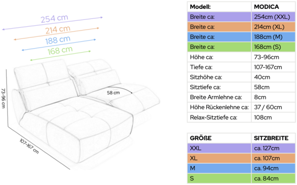Sofanella Ecksofa MODICA Eckcouch Stoff Stoffcouch in Grün M: 188 Breite x 108 Tiefe Bild 7