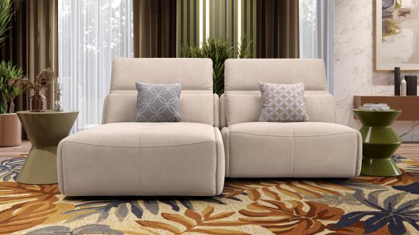 Sofanella Ecksofa MODICA Eckcouch Stoff Stoffcouch in Grün M: 188 Breite x 108 Tiefe Bild 6