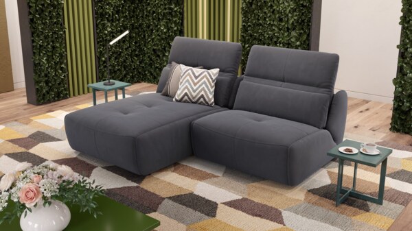 Sofanella Ecksofa MODICA Eckcouch Stoff Stoffcouch in Grün M: 188 Breite x 108 Tiefe Bild 3