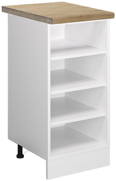Küchenregal R-Line Weiß 40 cm , AP Eiche Vicco