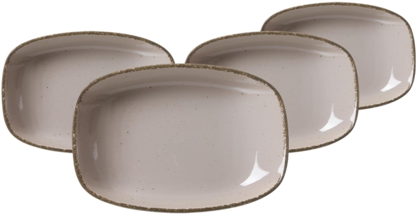 Ritzenhoff & Breker Casa Suppenteller 23,5 x 16 cm 4er Set grau