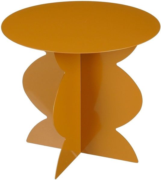 MICA Decorations Rafi Beistelltisch - H40 x Ø45 cm - Eisen - Braun