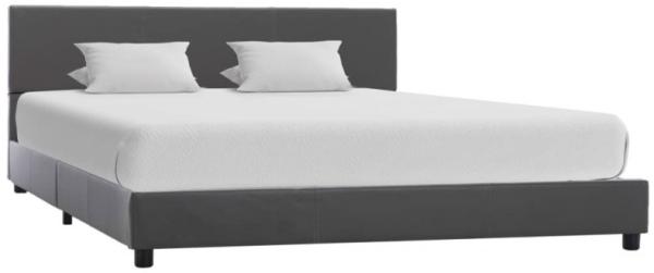 vidaXL Bettgestell Grau Kunstleder 120x200 cm 284776