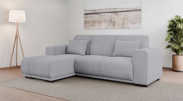 Home affaire Ecksofa BORNHOLM L-Form, B: 234 cm - OTTO. Verlässliche Qualität, Recamiere links oder rechts bestellbar, Wellenfederung, inkl. 2 Kissen