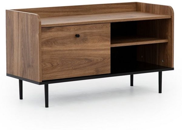 Beautysofa TV-Schrank VASILIA mit 1 Tür und offenen Fächern