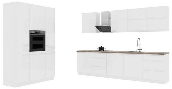 ROYAL24_MARKT Küchenzeile K74-G440 - Velmora - Strapazierfähig mit modernem Flair, (Komplett Set), Luxus – Modern – Präzise.