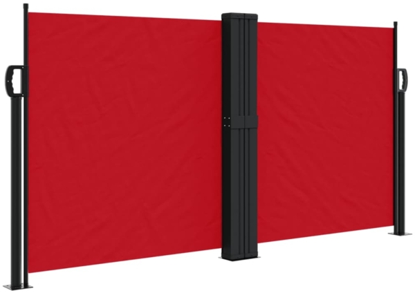 vidaXL Seitenmarkise Ausziehbar Rot 120x1000 cm 4004702