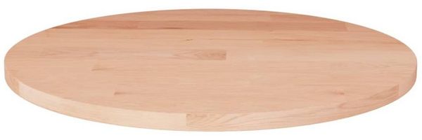 vidaXL Runde Tischplatte Ø40x1,5 cm Unbehandeltes Massivholz Eiche 342894