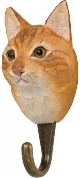 Wildlife Garden Kleiderhaken DecoHook Hauskatze Braun WG4512