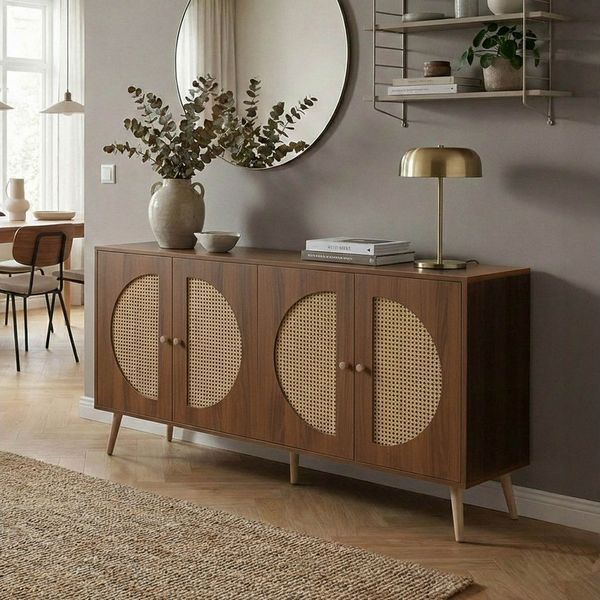 MCW Sideboard MCW-P49, Inklusive Fußbodenschoner für einen sicheren, schonenden Stand