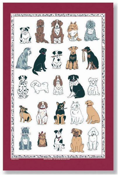 Ulster Weavers Geschirrtuch Dogs Galore, (Set, 1-tlg, 1-teilig), 100% Baumwolle 48x74cm Küchentuch