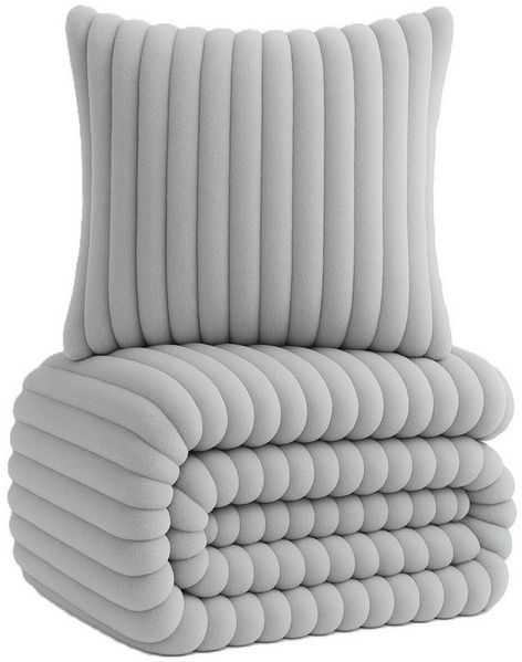 One Home Bettwäsche Winter Cashmere Touch Cord Optik, Fleece, 2 teilig, kuschelig flauschig warmes weiches Flanell Teddy Plüsch