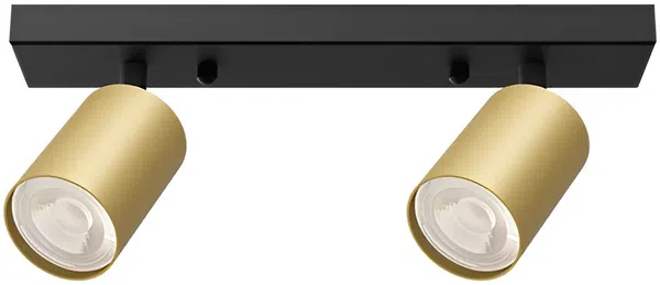 Braytron LED Deckenstrahler 2-flammig GU10 Schwenkbar 350 Grad Gold