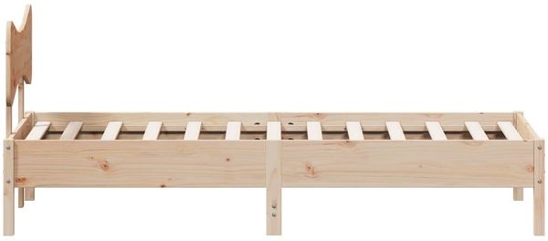 vidaXL Massivholzbett ohne Matratze 75x190 cm Kiefernholz 3328256 Bild 7