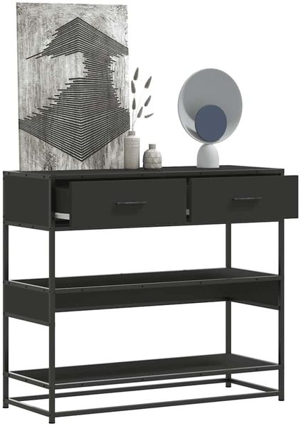 vidaXL Konsolentisch Schwarz 90x35x80 cm Holzwerkstoff 849179