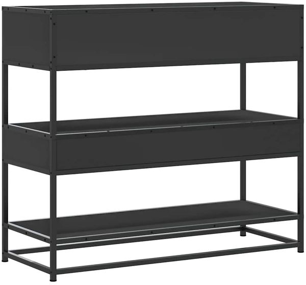 vidaXL Konsolentisch Schwarz 90x35x80 cm Holzwerkstoff 849179 Bild 7