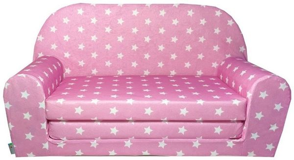 FORTISLINE Kindersitzgruppe Kindersofa "MINI" Kindercouch zum Aufklappen W386