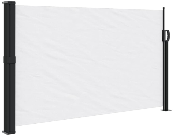 vidaXL Seitenmarkise Ausziehbar Weiß 120x500 cm 4004406