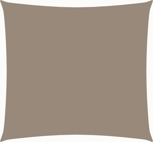 vidaXL Sonnensegel Oxford-Gewebe Quadratisch 3,6x3,6 m Taupe 135413