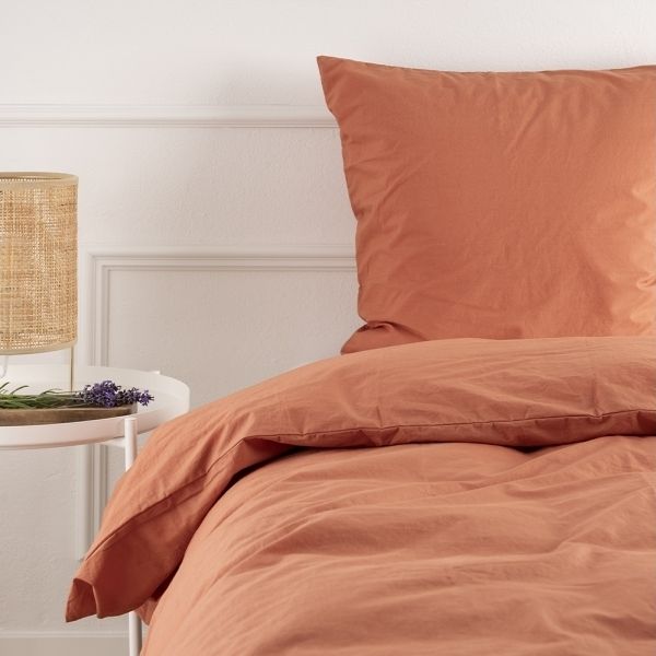 Nordisk Tekstil Ökologisches Bettwäsche-Set Kelly burnt sienna