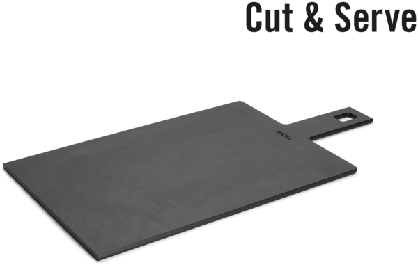 WOLL Schneidebrett Cut & Serve mit Griff FSC-zertifizierter Papierverbundstoff 0,7 x 49 x 24 cm nicht Induktionsgeeignet Spülmaschinenfest