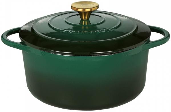 Küchenprofi Bratentopf rund | 26 cm racing green