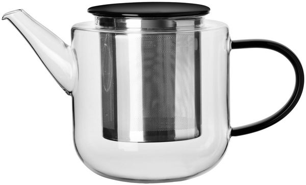 ASA SELECTION Teekanne coppa Teekanne Henkel schwarz 1,1l, 1.1 l, Geschirr