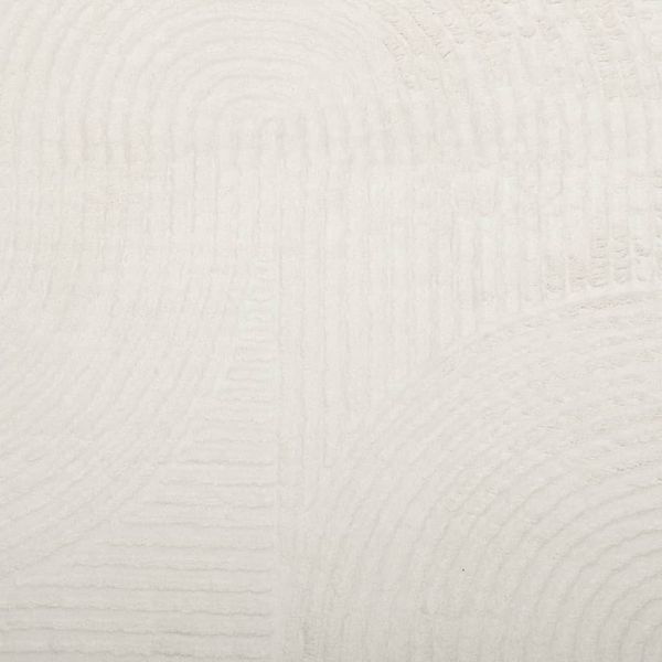 vidaXL Teppich IZA Kurzflor Skandinavischer Look Creme Ø 80 cm 375445 Bild 9