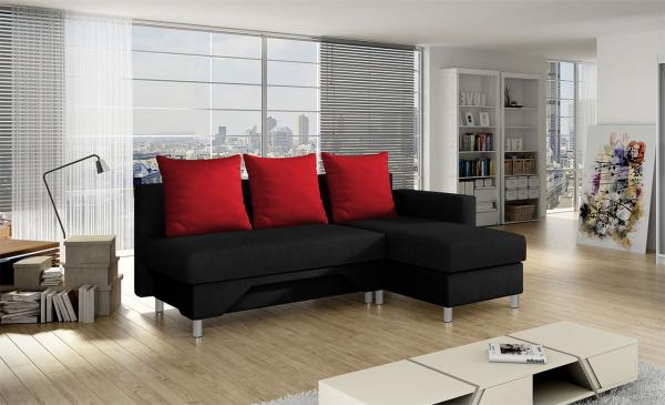 Ecksofa Tom, Seite: Rechts, Farbe: Suedine 1 + Suedine 1 + Suedine 3100